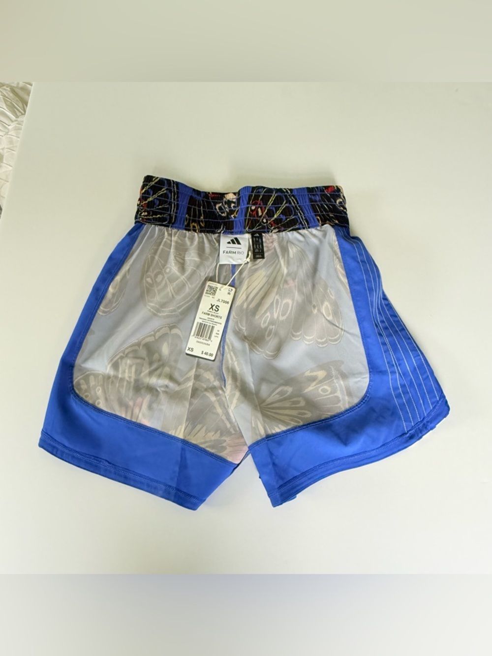 Farm Rio x adidas Butterfly Print Running Shorts NWT - Picture 5 of 10